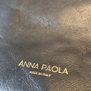 Anna Paola Black Leather Women's Bag